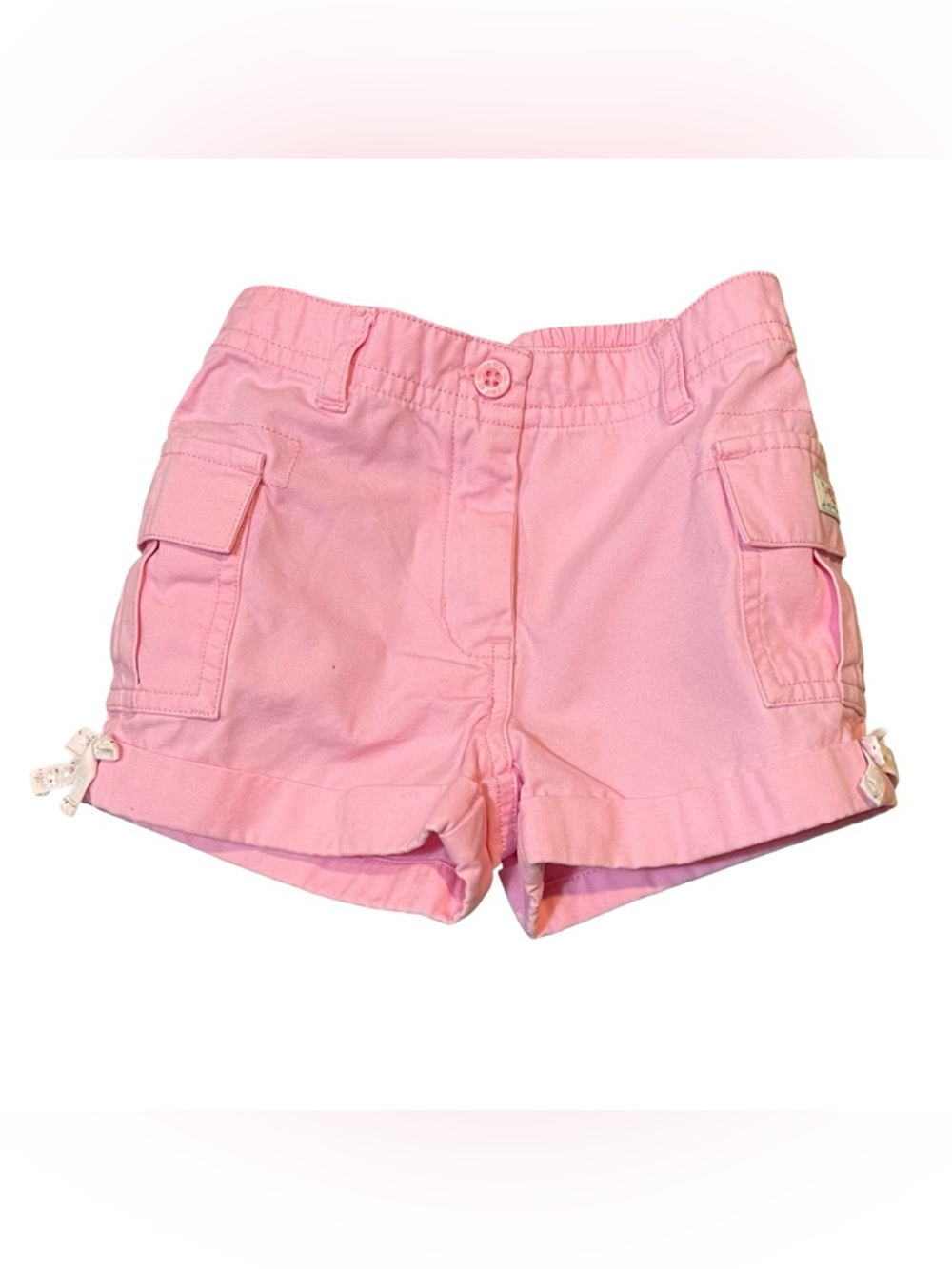 Janie and Jack Tailor Made Pink Cargo Shorts with Side Pockets 12-18 months